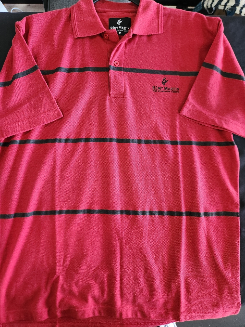 Remy Martin Red Striped Polo Shirt